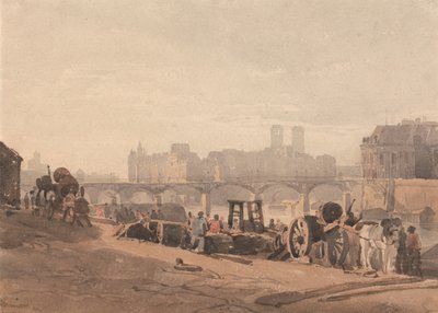 Ile de la Cite by Richard Parkes Bonington
